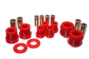 Mazda Miata Control Arm Bushing Set - Front - Energy Suspension - Hyper-Flex Performance Polyurethane - Red - `06-`14